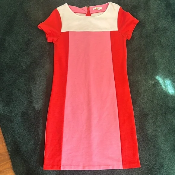 Boden | Dresses | Stylish Boden Pink Coral And White Colorblock Dress |  Poshmark